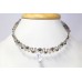 Chokar Necklace Sterling Silver 925 Designer Garnet Gem Stone Handmade Gift C818